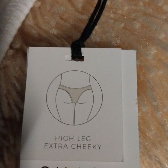 Shade & Shore Women White Simmering Bikini Bottoms NWT. Size M 8-10 - Picture 7 of 11